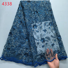 Load image into Gallery viewer, Lace - 4338 - Navy (PER/YARD)
