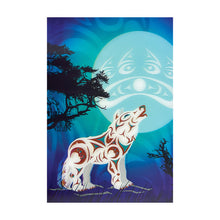 Load image into Gallery viewer, 3D Lenticular Art Card - Howling Wolf by Darrell Thorne
