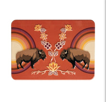 Load image into Gallery viewer, Embossed Metal Magnet - Buffaloes (MashkodeBiizhikina) by Storm Angenconnb
