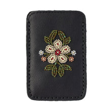 Load image into Gallery viewer, Floret Beaded Card Holder - Black
