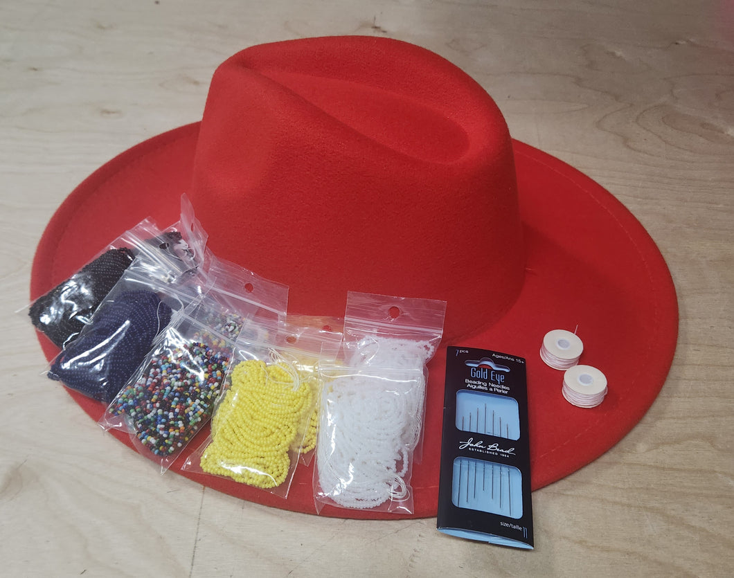 Felt Hat Beading Kit (Size 10)