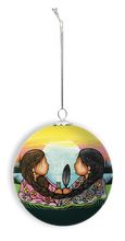 Load image into Gallery viewer, Sharing Knowledge - Glass Ornament by Jackie Traverse
