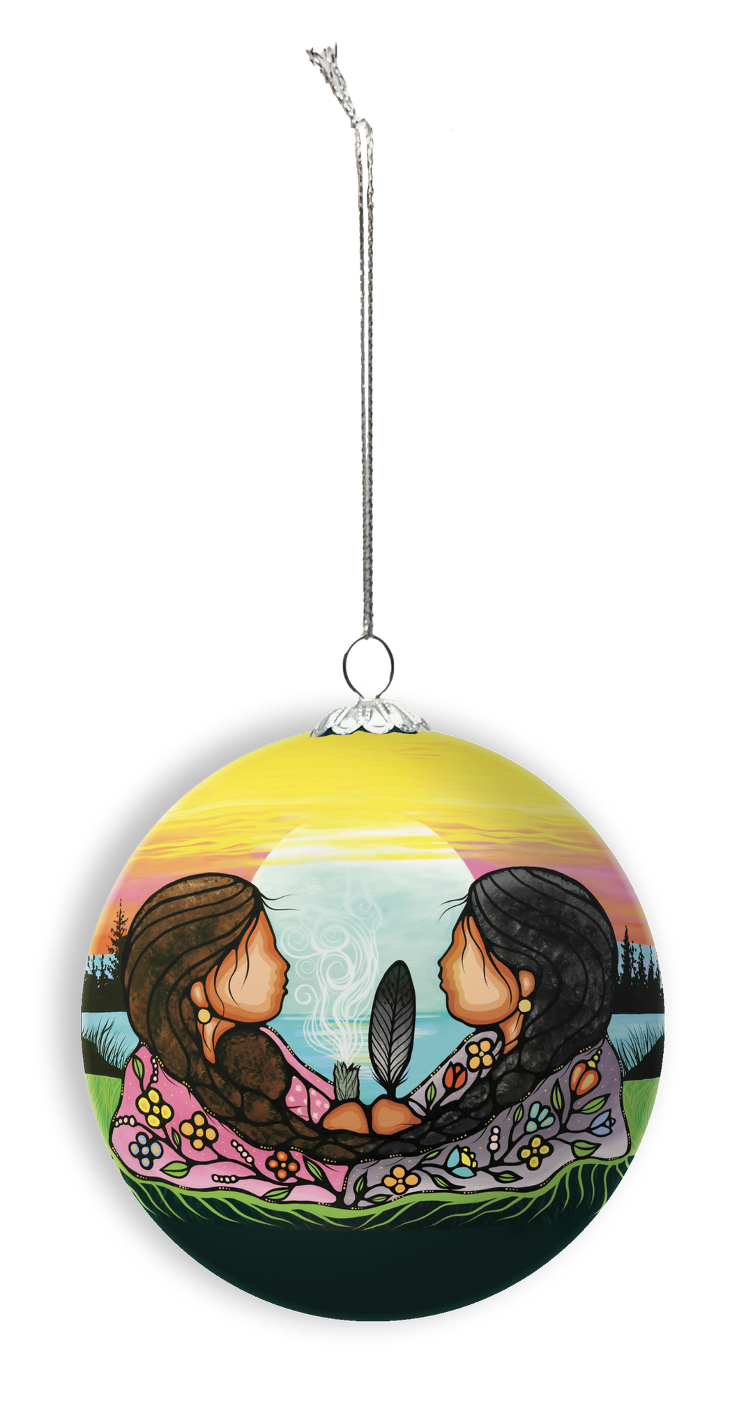 Sharing Knowledge - Glass Ornament by Jackie Traverse