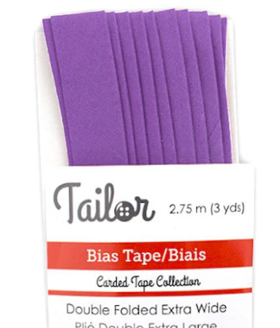 5/8” BIAS TAPE DOUBLE FOLD EXTRA WIDE - New Lilac