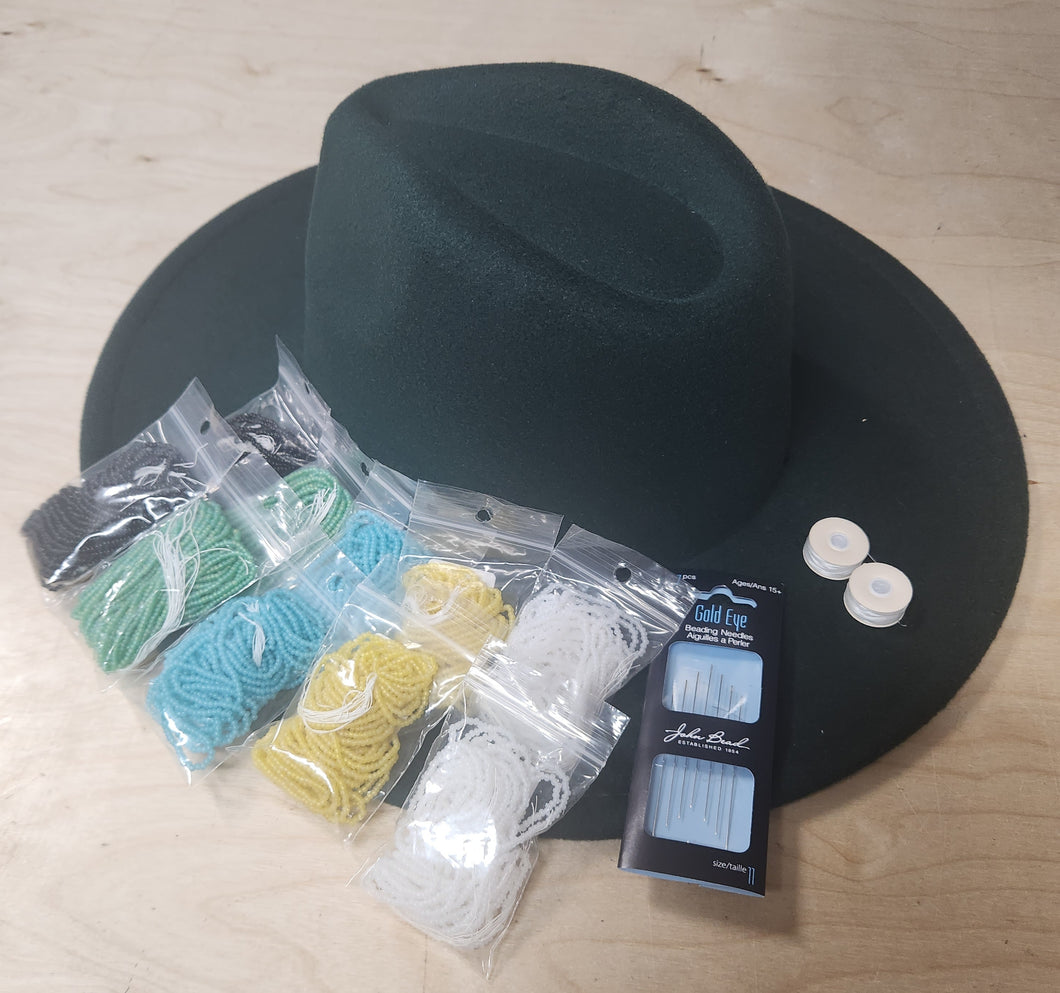 Felt Hat Beading Kit (Size 10)