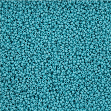 Load image into Gallery viewer, 11/0 Seedbead Chalk Dyed Solgel Turquoise
