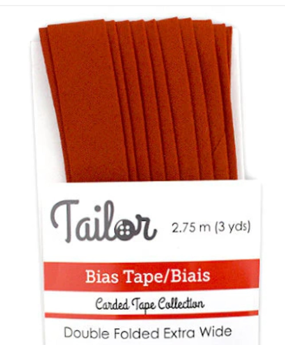 5/8” BIAS TAPE DOUBLE FOLD EXTRA WIDE - Rust