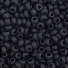 Load image into Gallery viewer, 11/0 Seedbead Opaque Black Matt
