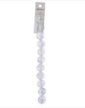Load image into Gallery viewer, Resin Round Beads with Sequin 7" Strand (15.8mm) - Crystal AB
