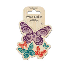 Load image into Gallery viewer, Wood Sticker - Butterflies by Morgan Asoyuf
