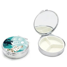 Load image into Gallery viewer, Pill Case with Mirror (small) - Howling Wolf by Darrell Thorne
