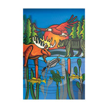 Load image into Gallery viewer, 3D Lenticular Art Card - All My Relatives (Indinawemaaganidag) by Storm Angeconeb
