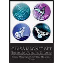Load image into Gallery viewer, Glass Magnet Set- Jessica McCallum-Miller - Gitksan
