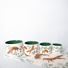 Load image into Gallery viewer, Ceramic Measuring Cup Set - Foxes by Storm Angeconeb
