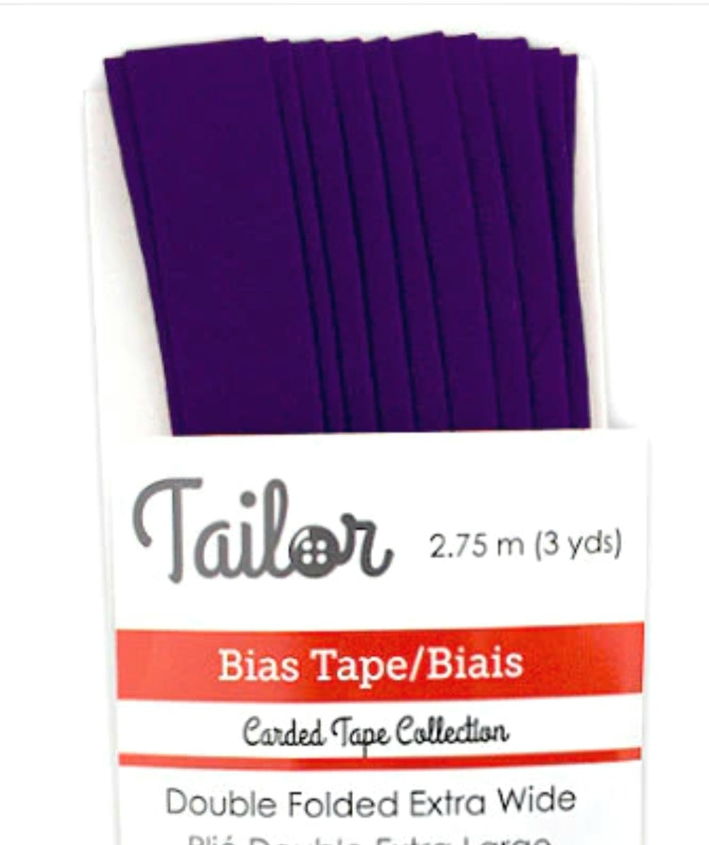 5/8” BIAS TAPE DOUBLE FOLD EXTRA WIDE - Purple