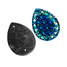 Load image into Gallery viewer, Resin Sew-on Gummy Spike(10pcs) Drop 20x30mm Emerald AB
