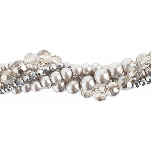 Crystal Lane DIY Twisted Bead Strands - Silver Brunia