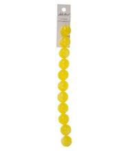 Load image into Gallery viewer, Resin Round Beads 7" Strand (15.8mm) - Yellow
