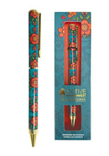 Load image into Gallery viewer, Premium Ballpoint Pen - Prairie Beadwork by Justine Proulx
