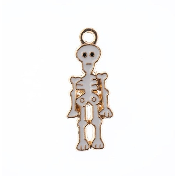 Sweet & Petite Halloween Charms 26x10mm Skeleton 10pcs