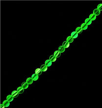 Load image into Gallery viewer, Crystal Lane 7" Glow in the Dark Round Beads (6mm) - Green AB
