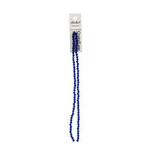 Load image into Gallery viewer, Bicone 2 Strand 7&quot;- 4mm Opaque Dark Sapphire
