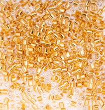 Load image into Gallery viewer, Miyuki Delica 11/0 3.3g Crystal Gold 24kt Lined
