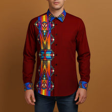 Load image into Gallery viewer, 49DZINE Casual Dress Shirt - Sunset Pathways
