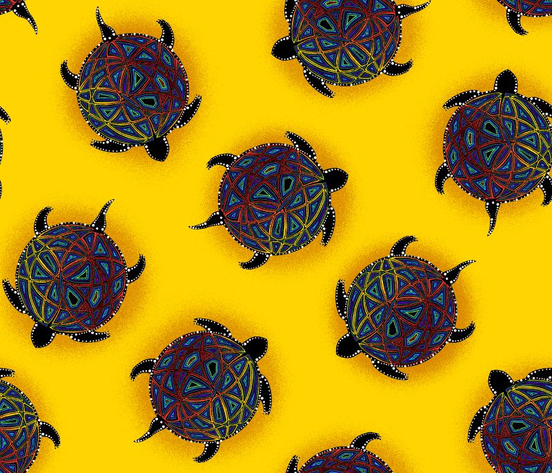 BA - 00012M Turtle - Yellow