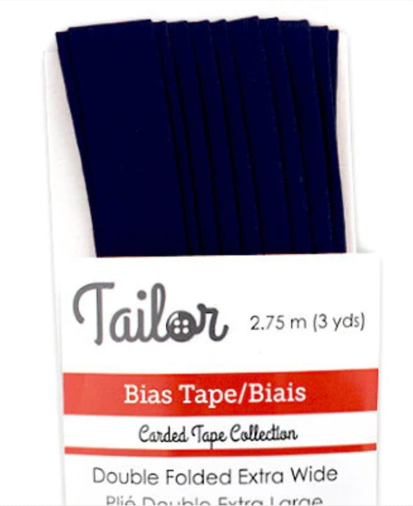 5/8” BIAS TAPE DOUBLE FOLD EXTRA WIDE - Dark Navy
