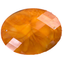 Load image into Gallery viewer, Resin Sew-on Crinkle Stone 10pcs Oval 30x40mm Orange
