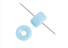 Load image into Gallery viewer, Czech Glass Crowbead 9mm - Opaque Light Blue (20pcs)
