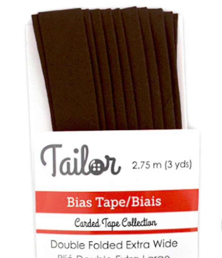 5/8” BIAS TAPE DOUBLE FOLD EXTRA WIDE - Brown