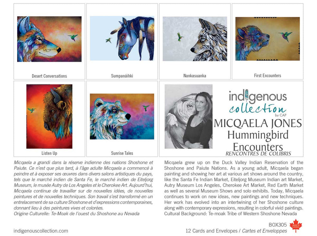 Cards and Envelopes - Hummingbird Encounters by Micqaela Jones