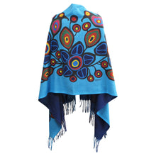 Load image into Gallery viewer, Flowers &amp; Birds Eco-Shawl by Norval Morrisseau
