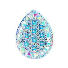 Load image into Gallery viewer, Resin Sew-on GummySpike(10pcs) Drop 20x30mm Crystal AB
