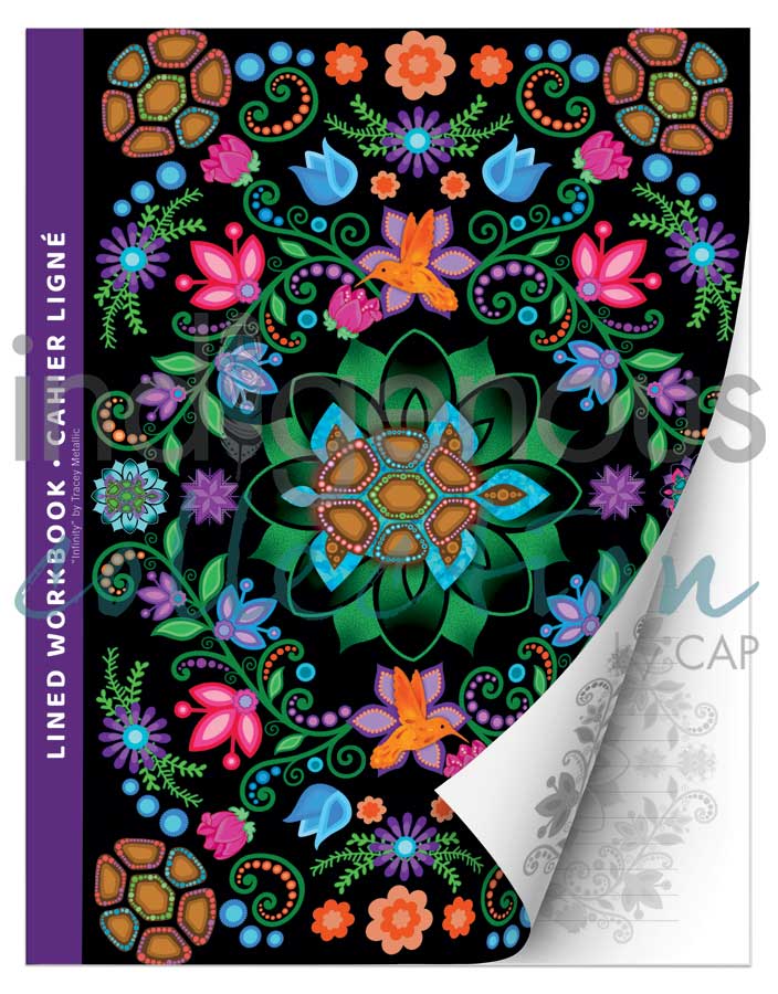 Lined Workbook - Infinity by Tracey Metallic