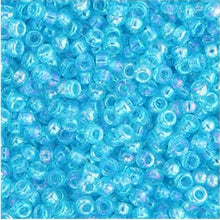 Load image into Gallery viewer, (Vial Miyuki Size 6/0) Dark Aqua Transparent AB
