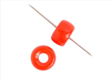 Load image into Gallery viewer, Czech Glass Crowbead 9mm - Opaque Orange (20pcs)
