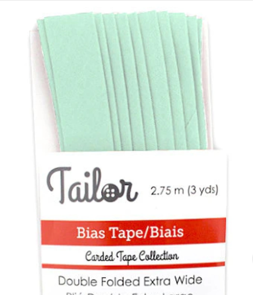 5/8” BIAS TAPE DOUBLE FOLD EXTRA WIDE - Mint
