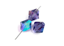 Load image into Gallery viewer, Preciosa Rondelle 6mm Tanzanite AB
