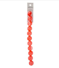 Load image into Gallery viewer, Resin Round Beads 7" Strand (15.8mm) - Red
