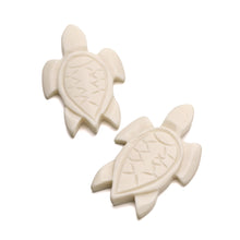 Load image into Gallery viewer, Carved Bone Turtle Pendant - White
