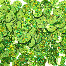 Load image into Gallery viewer, Sequins Round 6mm Hologram Lime Green
