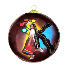 Load image into Gallery viewer, A Skirt With a Story - Glass Ornament by Emily Kewageshig
