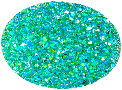 Resin Sew-on Sugar Stone 10pcs Oval 30x40mm Emerald