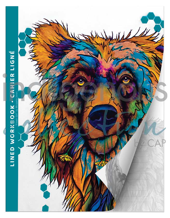Lined Workbook - Flower Girl by Micqaela Jones