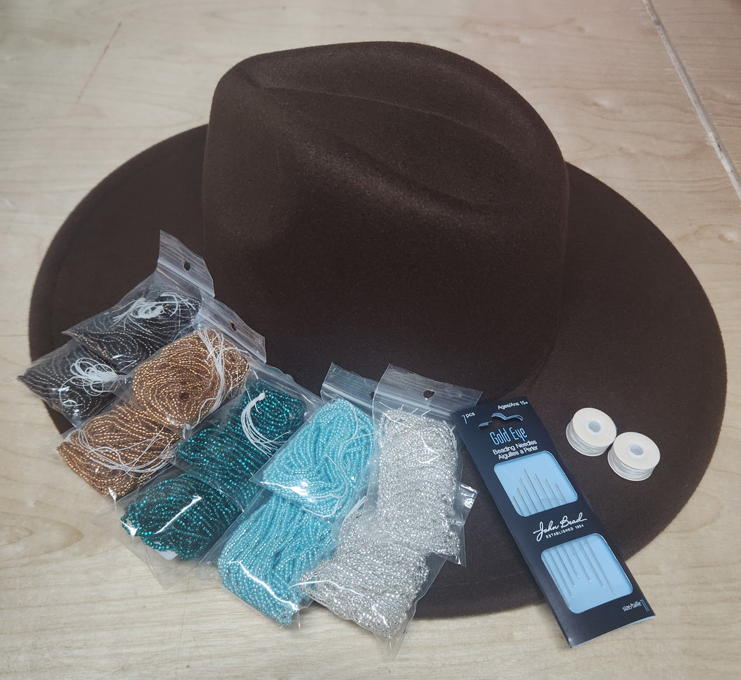 Felt Hat Beading Kit (Size 10)