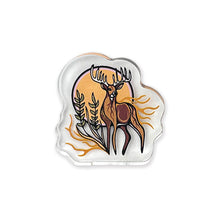 Load image into Gallery viewer, Acrylic Pin - Deer (Waawaashkeshi) by Storm Angeconeb
