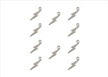 Load image into Gallery viewer, Sweet &amp; Petite Charms 3.2x10.1mm Lightening Silver 10pcs
